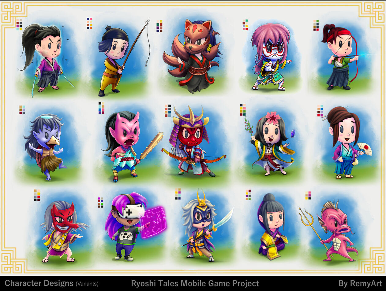 Character Designs Variants