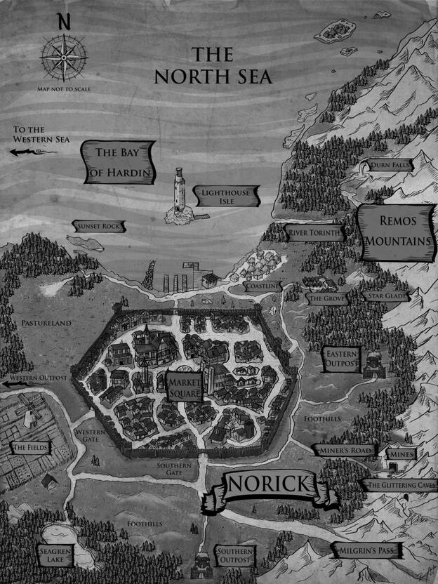 Map illustration - A Dream of Darkness